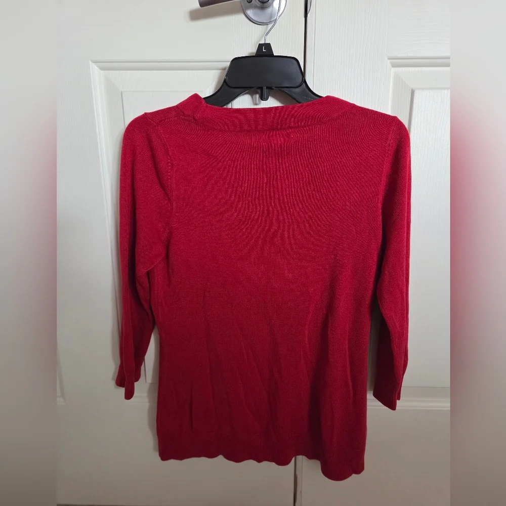 Croft & Barrow Vibrant Red Crew Neck Sweater